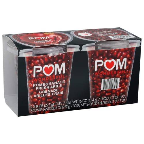 Order Pom Wonderful · Pomegranate Fresh Arils Cups (2 x 8 oz) food online from Jewel-Osco store, Antioch on bringmethat.com