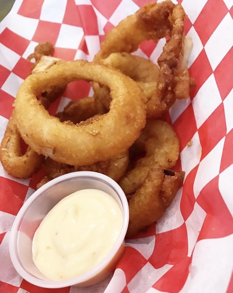 Order Beer-Battered Onion Rings food online from Gnarly Eats store, Brooklyn on bringmethat.com