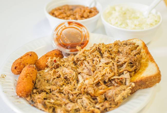 Order Chopped BBQ Plate food online from Brightstar Grill store, Mount Holly on bringmethat.com