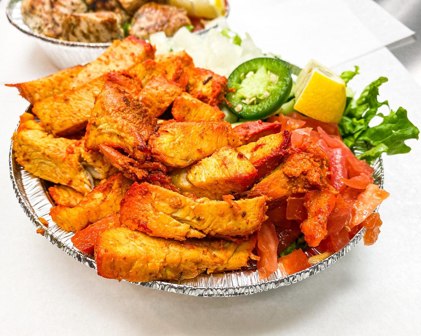 Order 2. Chicken Platter food online from The Gyro Guys store, Webster on bringmethat.com