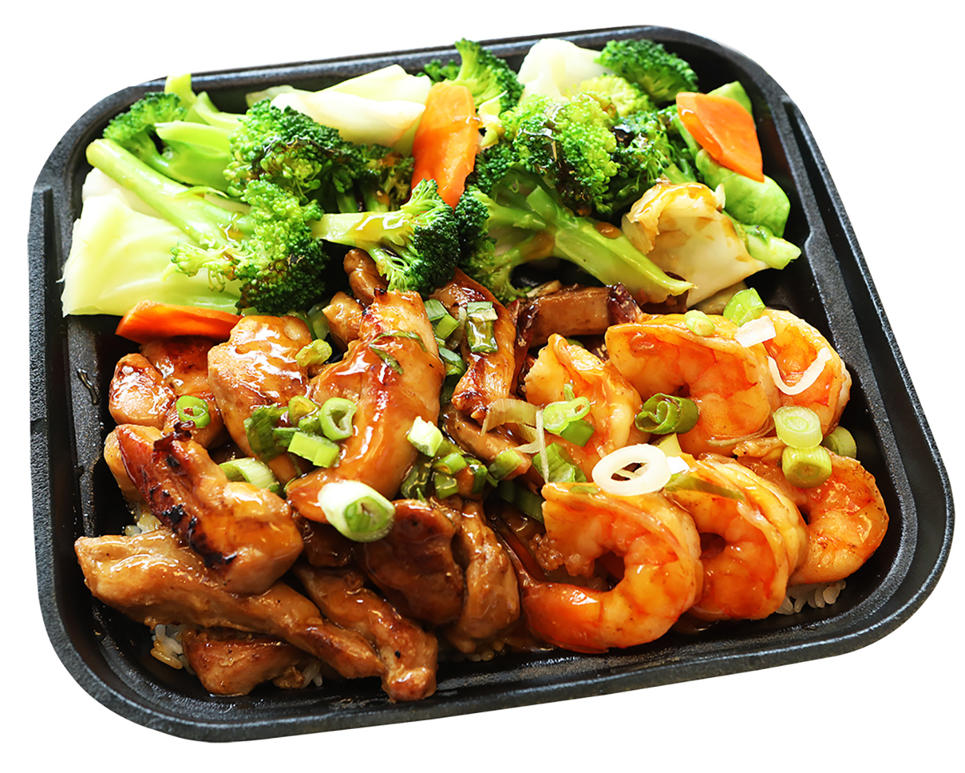 Order Chicken & Shrimp Plate food online from Tasty Bowl store, South El Monte on bringmethat.com