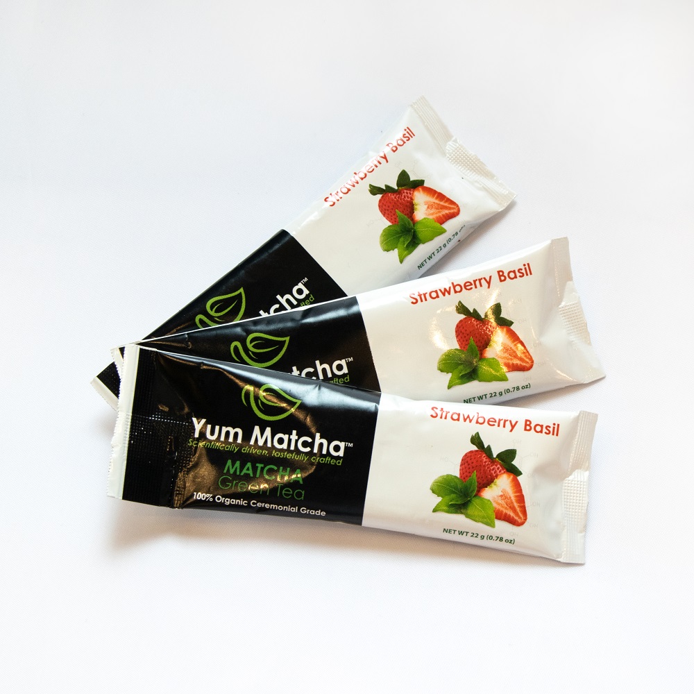 Order Matcha Single Serve Strawberry Basil food online from Fava Tea Company In Greenfield store, Greenfield on bringmethat.com