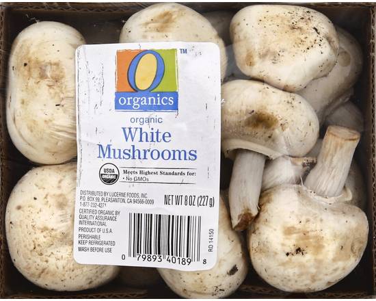 Order O Organics · Organic Mushrooms Whole White Prepacked (8 oz) food online from ACME Markets store, Norristown on bringmethat.com