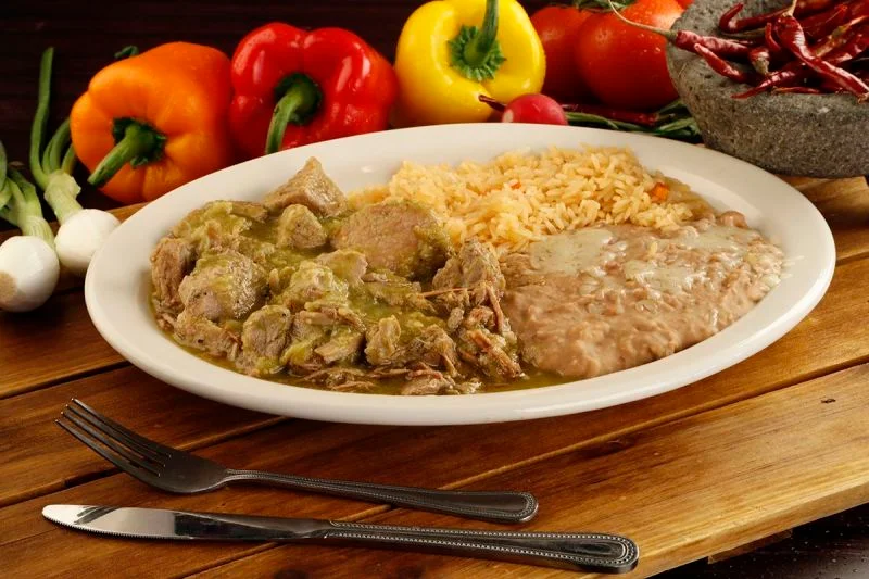 Order Chile Verde Combo food online from Mexico Lindo store, Rancho Cucamonga on bringmethat.com