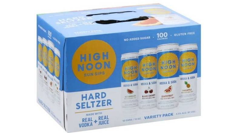 Order High Noon Hard Seltzer Variety Pack - Pack Of 8 food online from Waldi Discount Liquor store, Ansonia on bringmethat.com