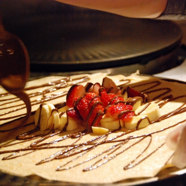 Order Strawberry, Banana and Nutella Crepe food online from Creperie store, New York on bringmethat.com
