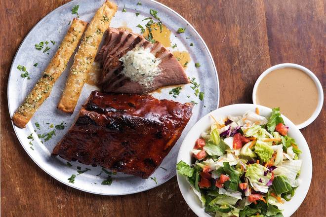 Order Tri Tip & Ribs food online from Stonefire Grill store, Rancho Cucamonga on bringmethat.com