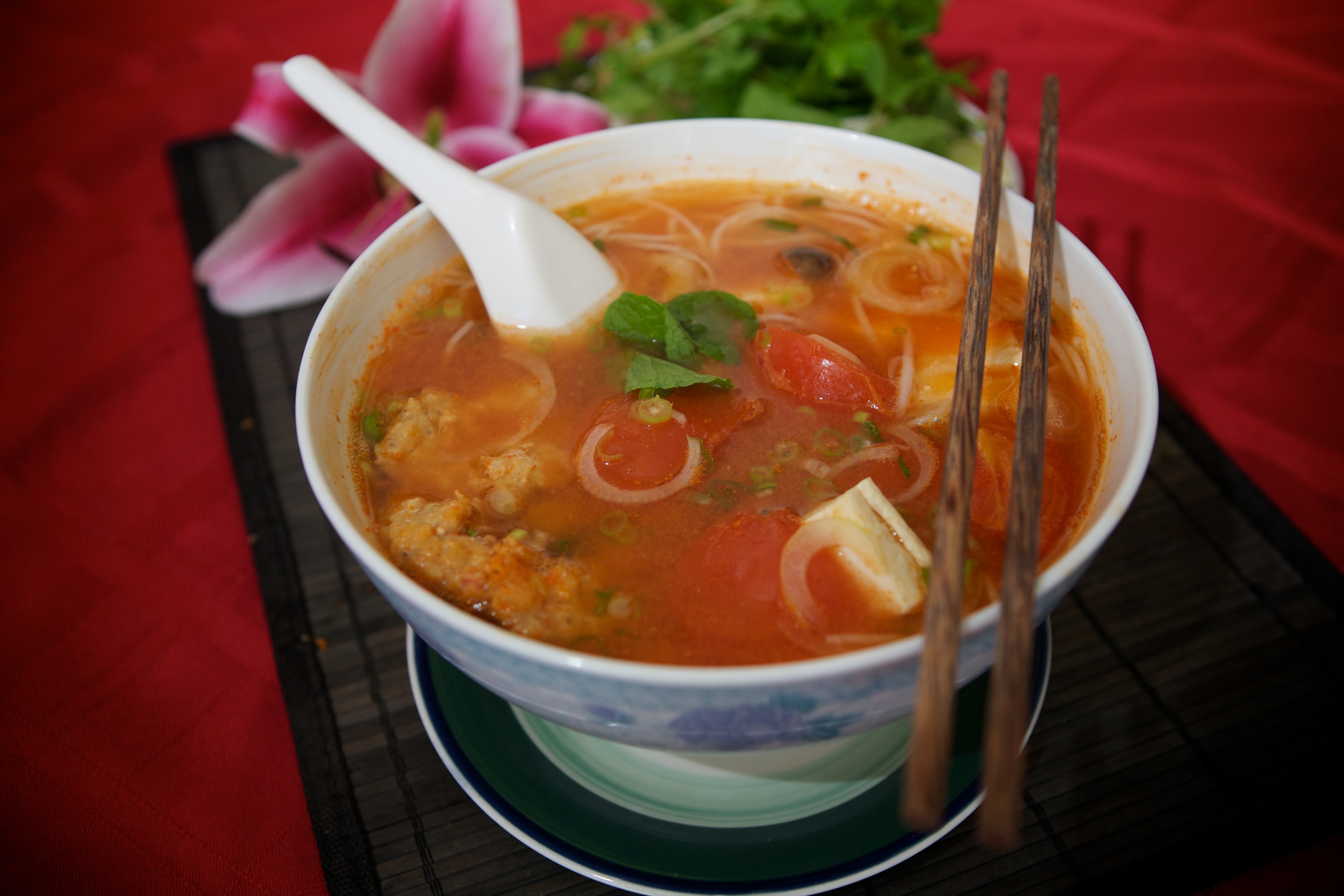Order 24. Crab Tomato Soup food online from Le Paradis store, hayward on bringmethat.com