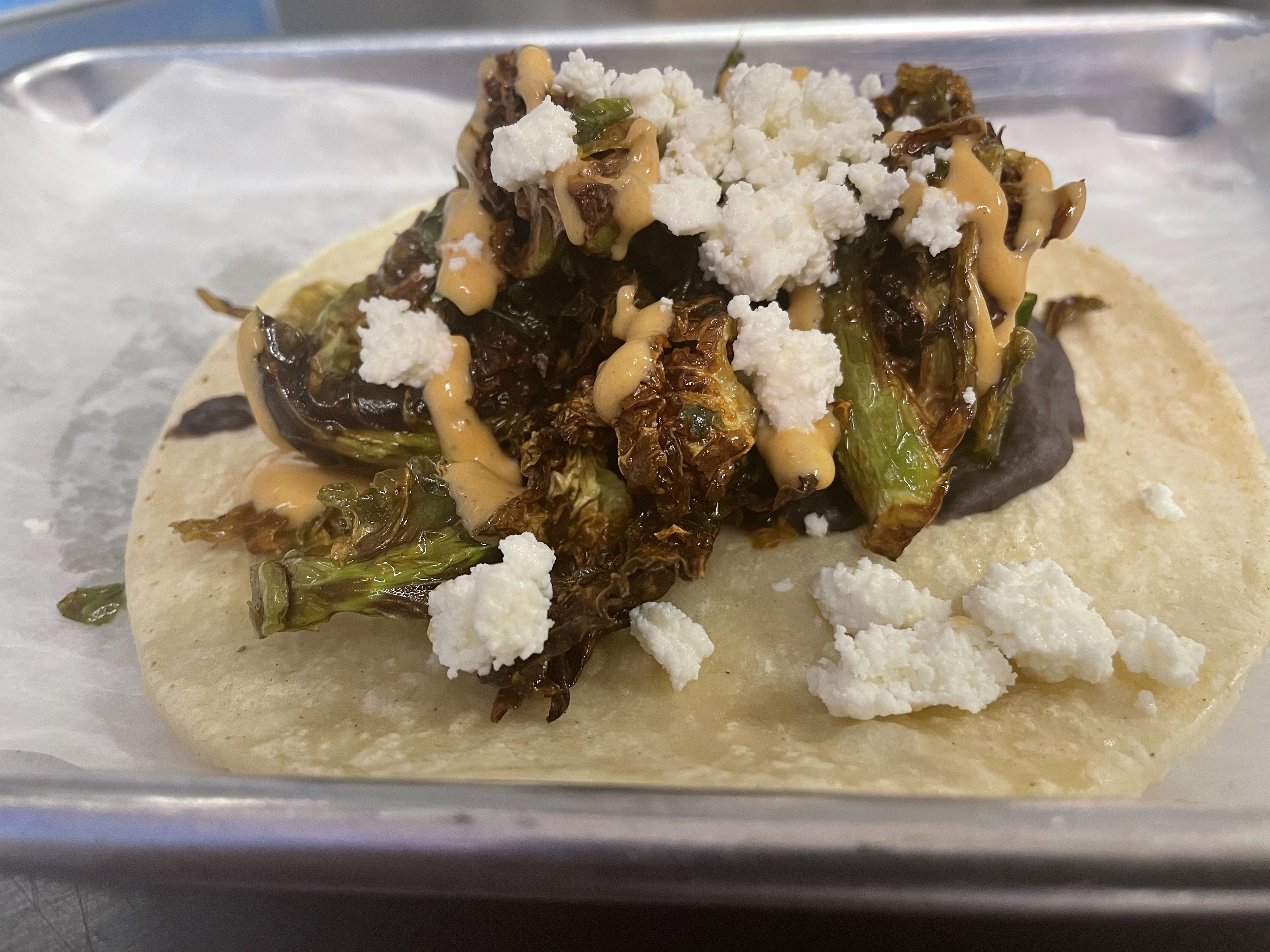 Order Crispy Brussels sprouts taco food online from Coco taqueria store, Sleepy Hollow on bringmethat.com