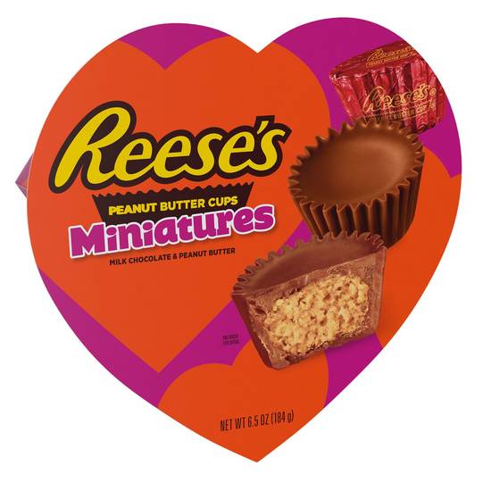 Order REESE'S Miniatures Milk Chocolate and Peanut Butter Cups, Valentine's Day Candy, 6.5 oz food online from CVS store, OXFORD on bringmethat.com