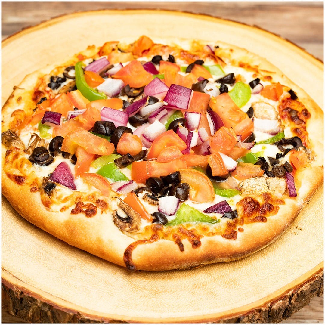 Order Veggie Pizza - 10'' food online from Papazzi Pizzeria store, Bellevue on bringmethat.com