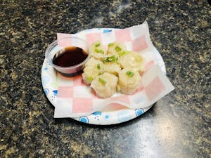 Order Shrimp & Pork Dumplings (7) food online from Thaihot2 store, Minot on bringmethat.com