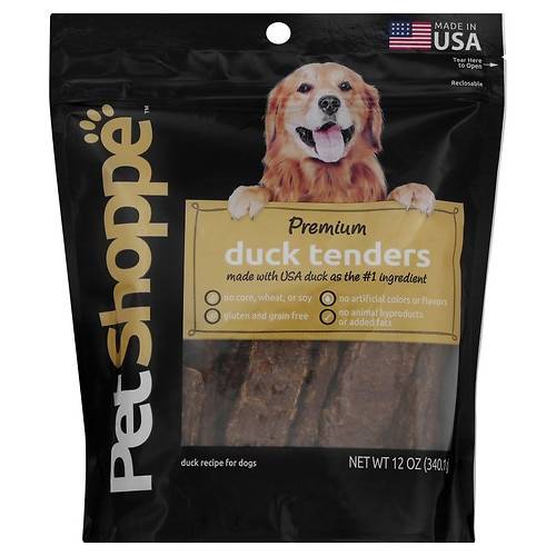 Order PetShoppe Premium Duck Tenders - 12.0 oz food online from Walgreens store, Milford on bringmethat.com