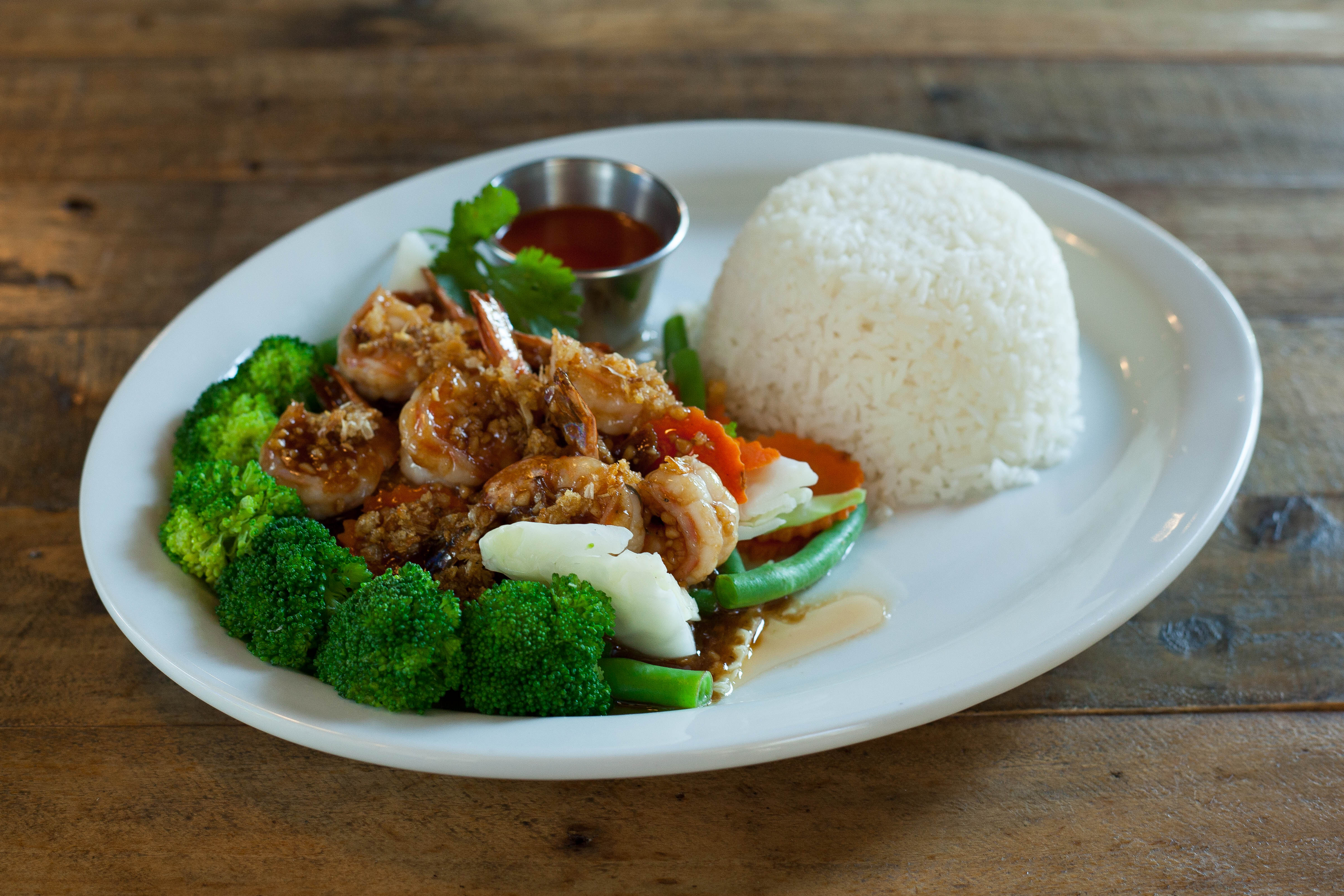 Order Goong Gra-Tiem food online from Thai Canteen store, Sacramento on bringmethat.com