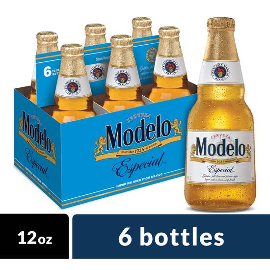 Order Modelo Especial, 6pk-12oz bottle beer (4.4% ABV) food online from Mimi Liquor store, Joliet on bringmethat.com