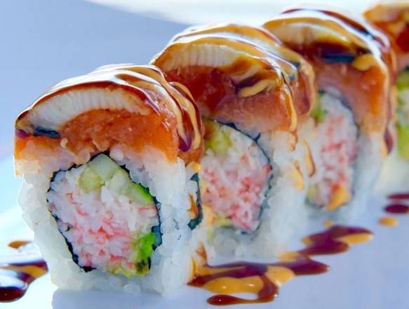Order Double Dragon Roll food online from Awi Sushi store, Colorado Springs on bringmethat.com