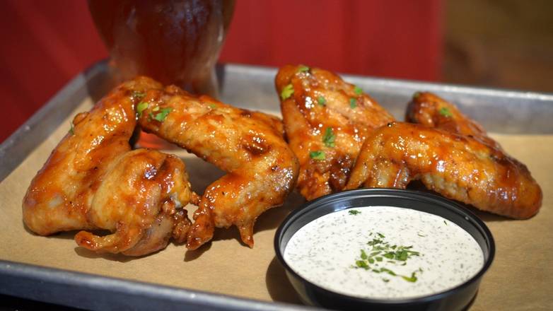 Order BBQ Wings food online from Rockn Dough Pizza + Brewery store, Memphis on bringmethat.com