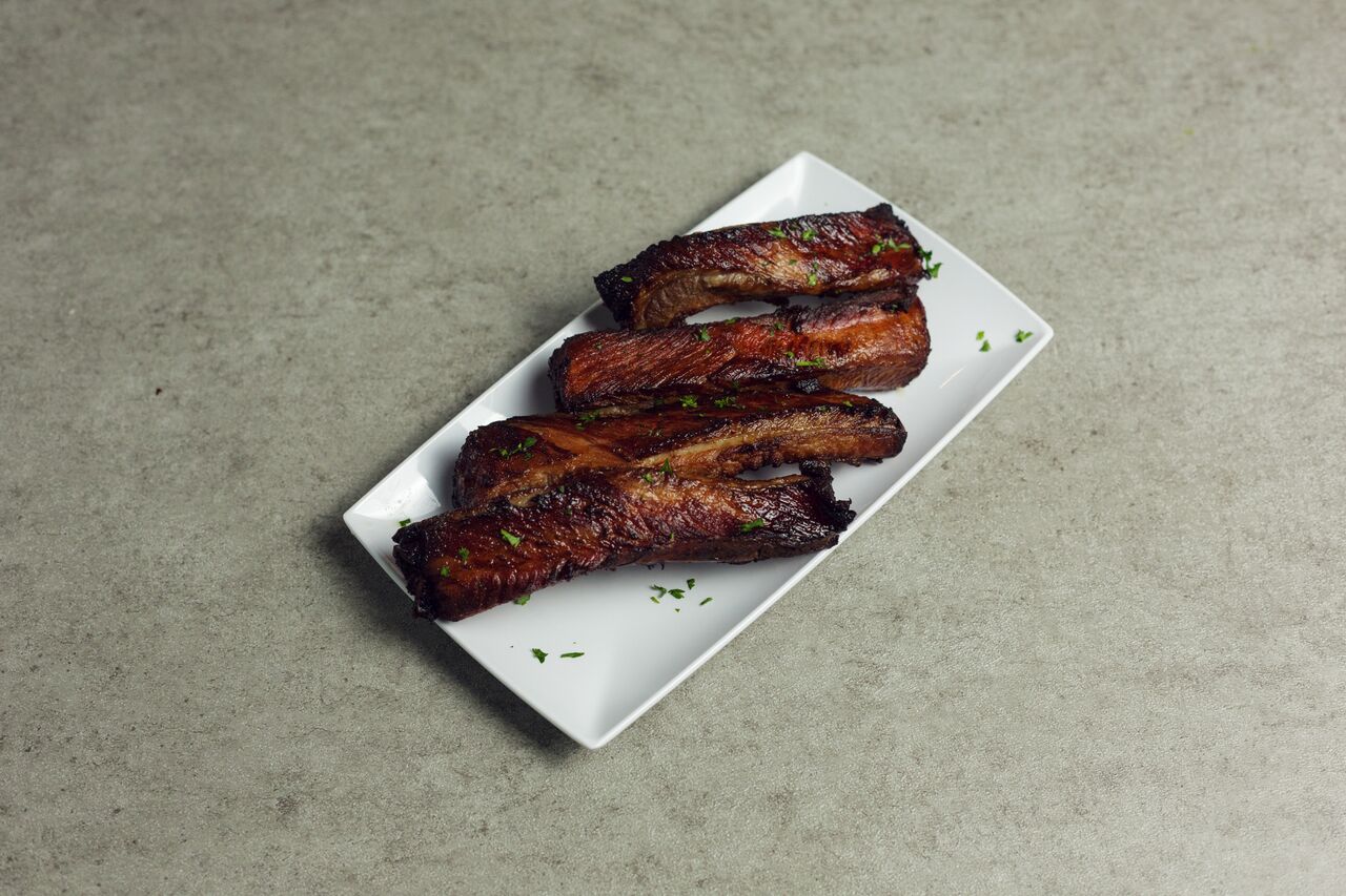 Order 4 Barbecued Ribs / 烧烤排骨 food online from Lucky Bamboo China Bistro store, Nashville on bringmethat.com