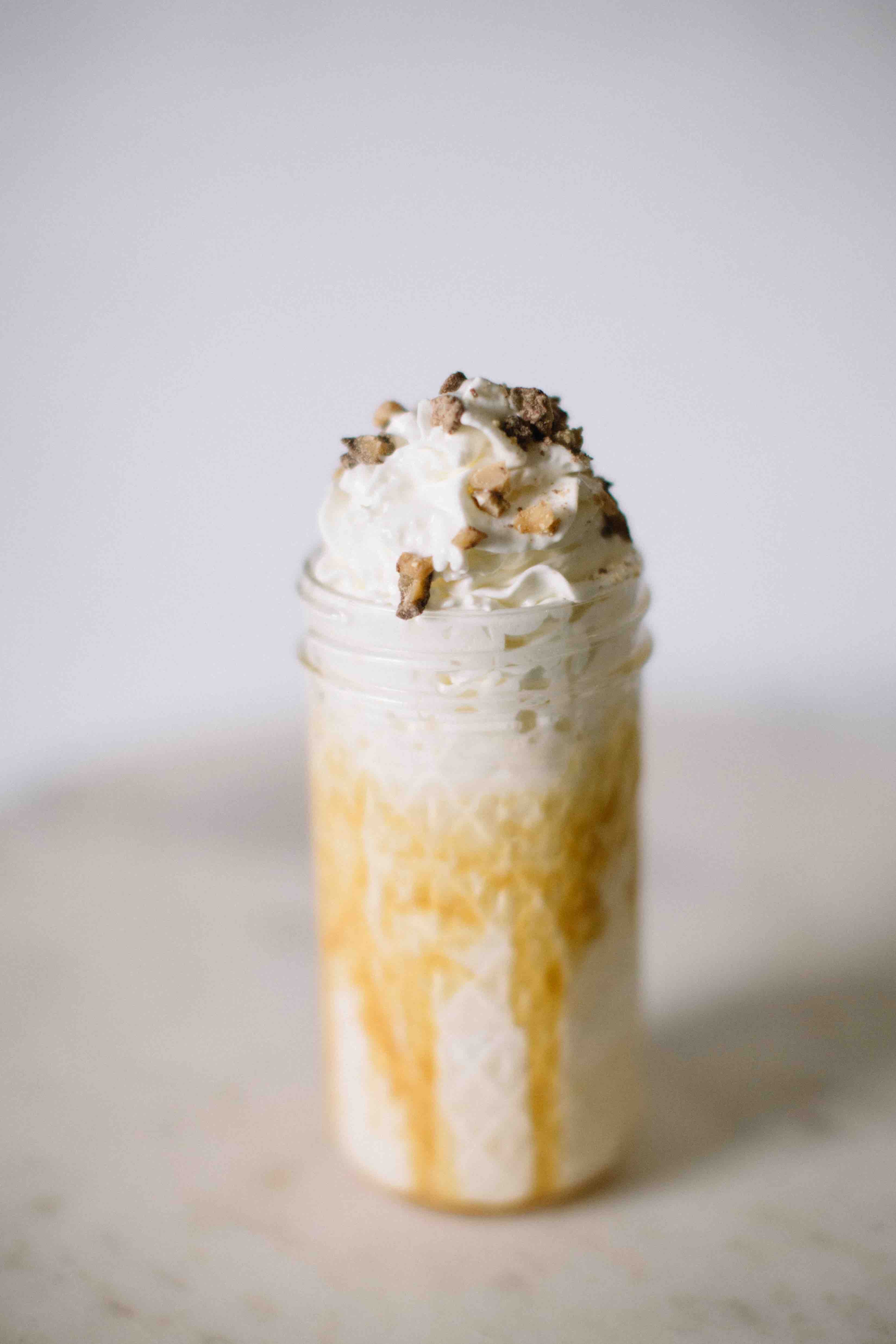 Order Caramel Swirl Frappe food online from Blume Organics Cafe store, Peachtree City on bringmethat.com