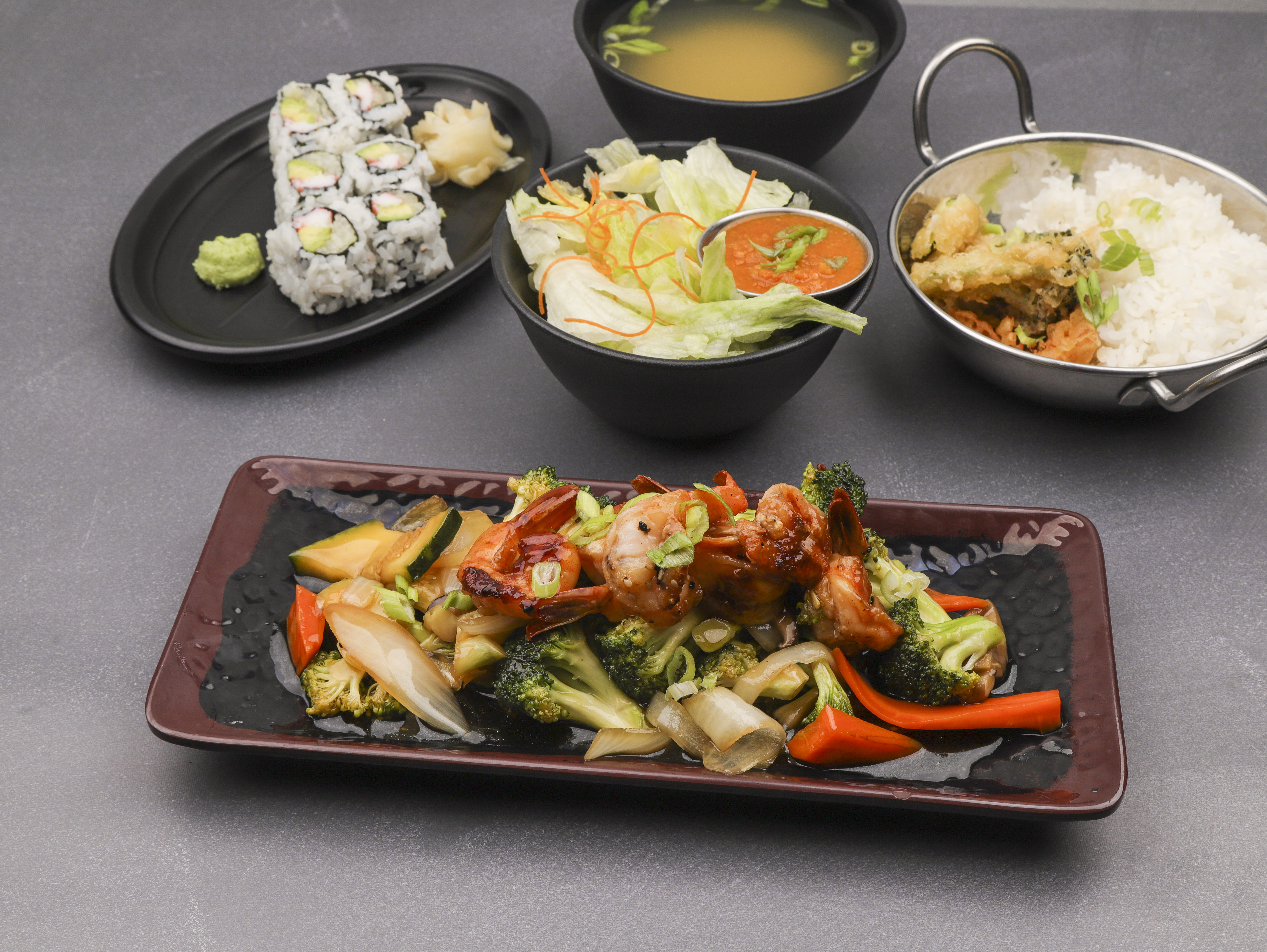 Order Teriyaki Shrimp Bento Box Dinner food online from Sushi Ai store, O'Fallon on bringmethat.com