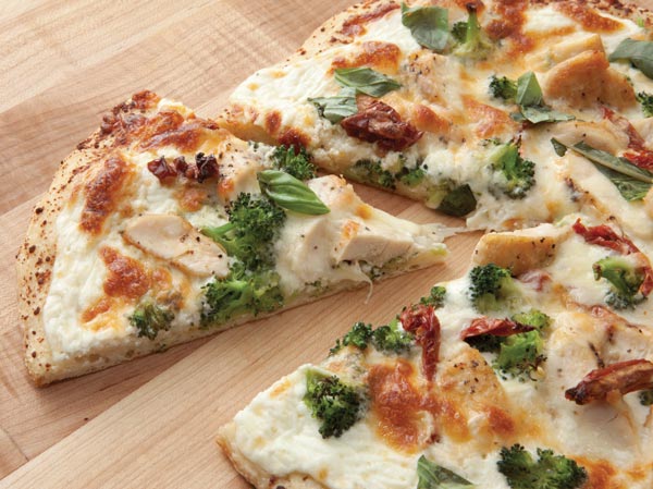 Order Chicken Ranch Broccoli Pizza food online from Dino's store, Albany on bringmethat.com