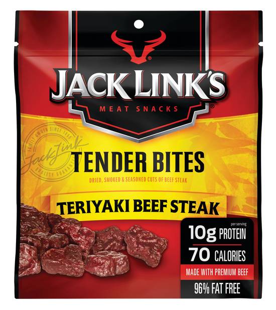 Order Jack Link's Beef Tender Bites Jerky Teriyaki Beef Steak (2.85 oz) food online from Rite Aid store, Yamhill County on bringmethat.com