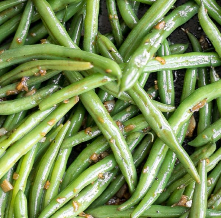 Order Roasted Garlic Green Beans food online from Holy Smokes Bbq store, Monroeville on bringmethat.com