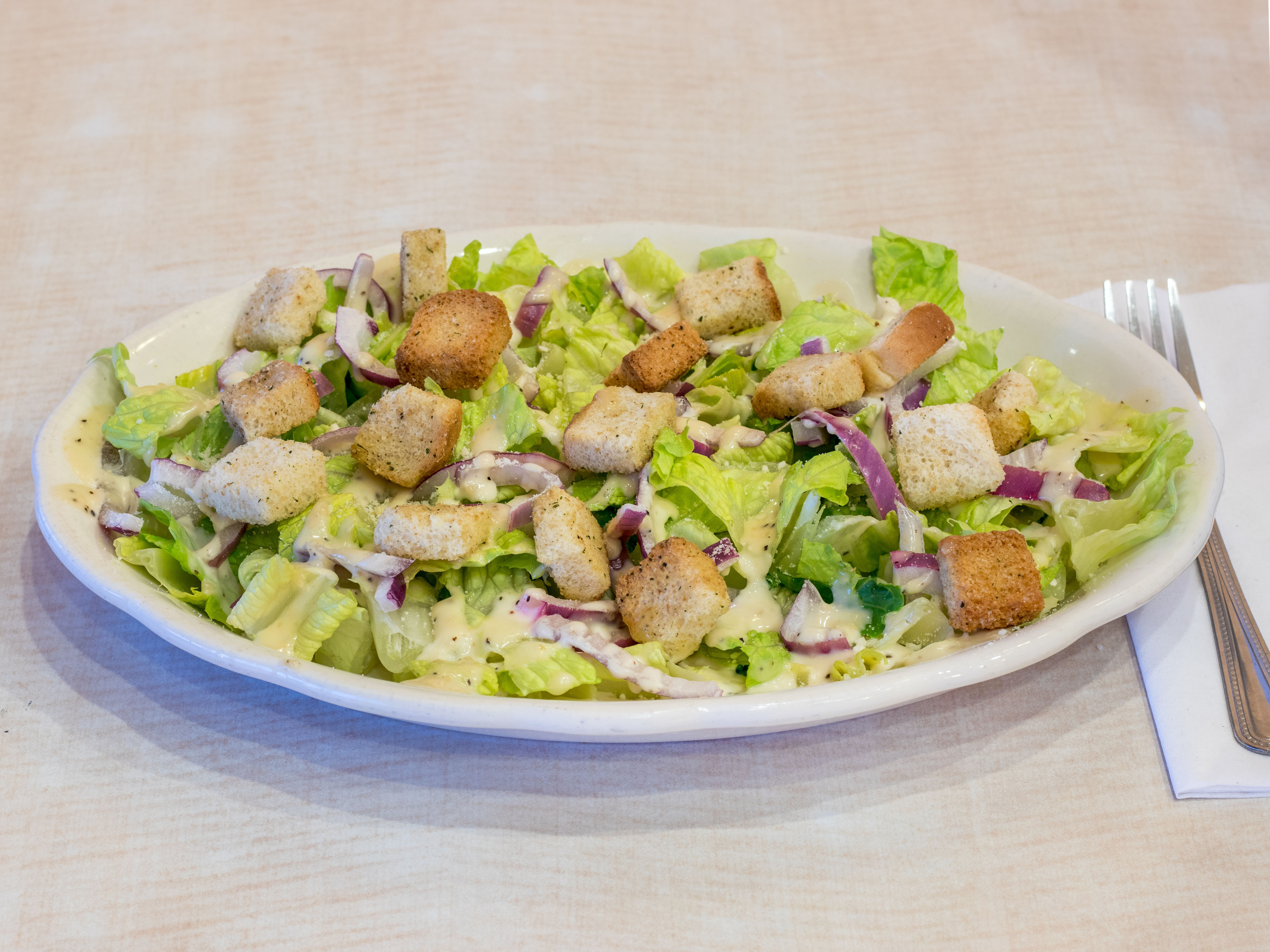 Order Caesar Salad food online from Yapi Mediterranean Subs And Sandwiches store, Saint Louis on bringmethat.com