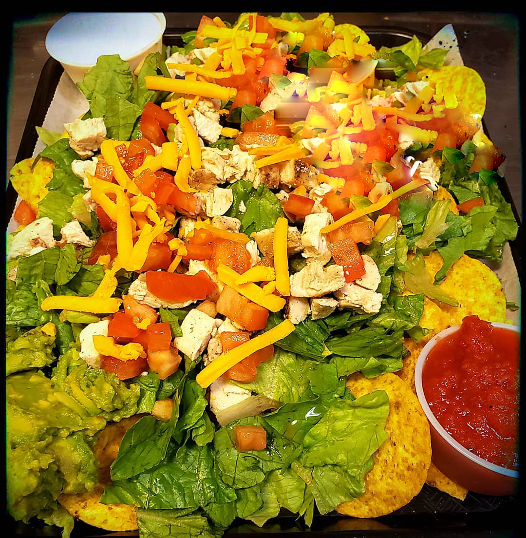 Order Tortilla Chicken Salad food online from Bison Witches Bar & Deli store, Norman on bringmethat.com