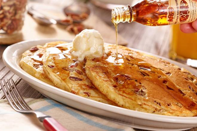 Order Pecan Pancakes food online from Cracker Barrel Old Country Store store, Centerville on bringmethat.com
