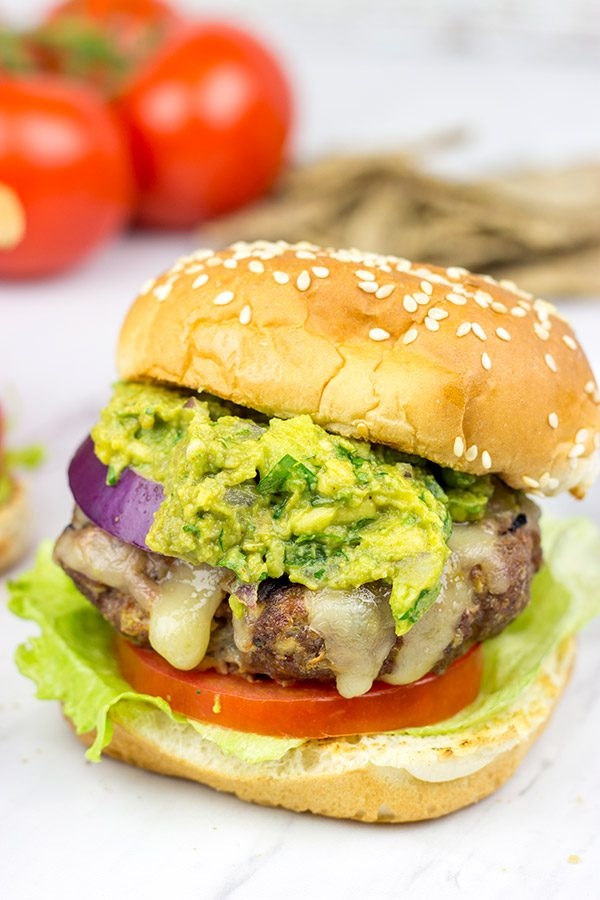 Order Guacamole Burger food online from Mrs. P and Me store, Mount Prospect on bringmethat.com