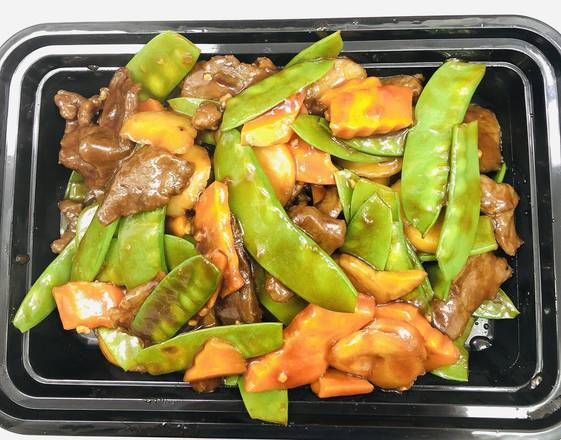 Order Beef with Snow Peas food online from Wok On Fire store, Austin on bringmethat.com