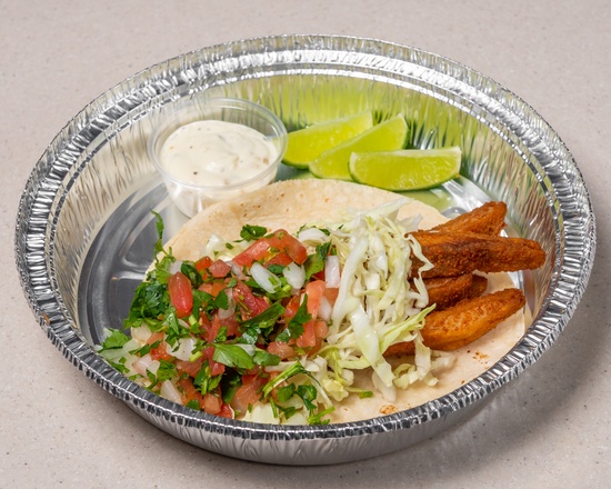 Order Two Fish Tacos  food online from Rancheritos Mexican Food store, Draper on bringmethat.com