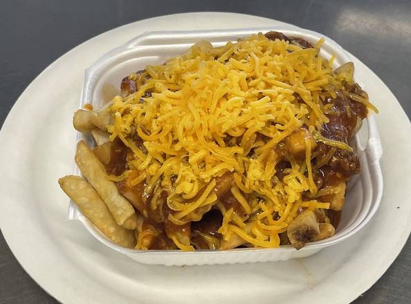 Order Large Chili Cheese Fries food online from Michael's Burgers store, Canoga Park on bringmethat.com