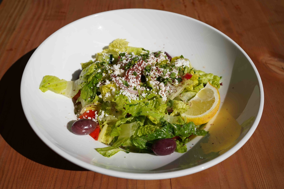 Order Greek Salad food online from Pasha Mediterranean store, Redwood City on bringmethat.com