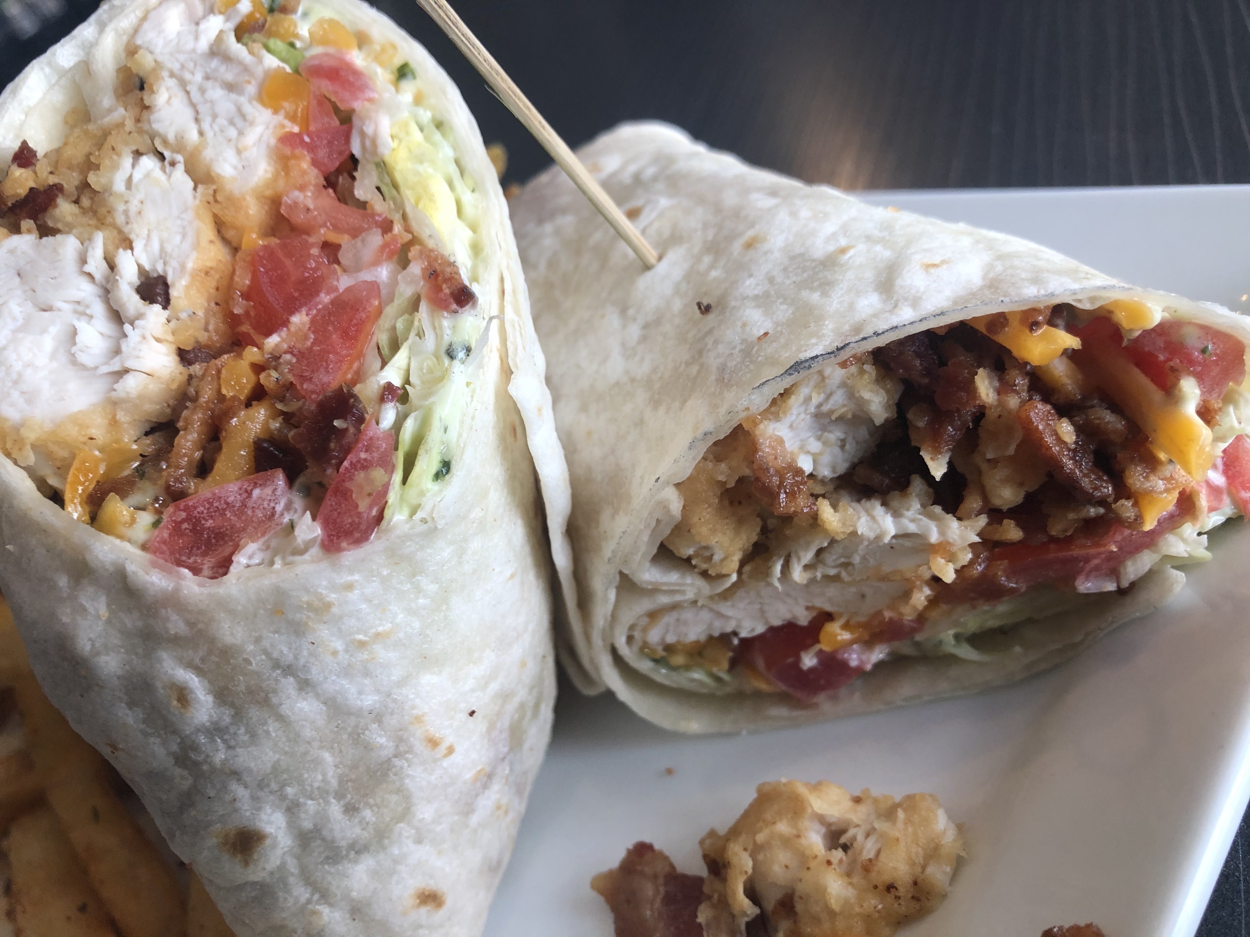 Order Chicken Club Wrap food online from One North Kitchen & Bar store, Jackson on bringmethat.com