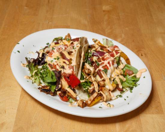 Order Southwestern Chicken Tacos food online from The Smiling Moose store, Pittsburgh on bringmethat.com