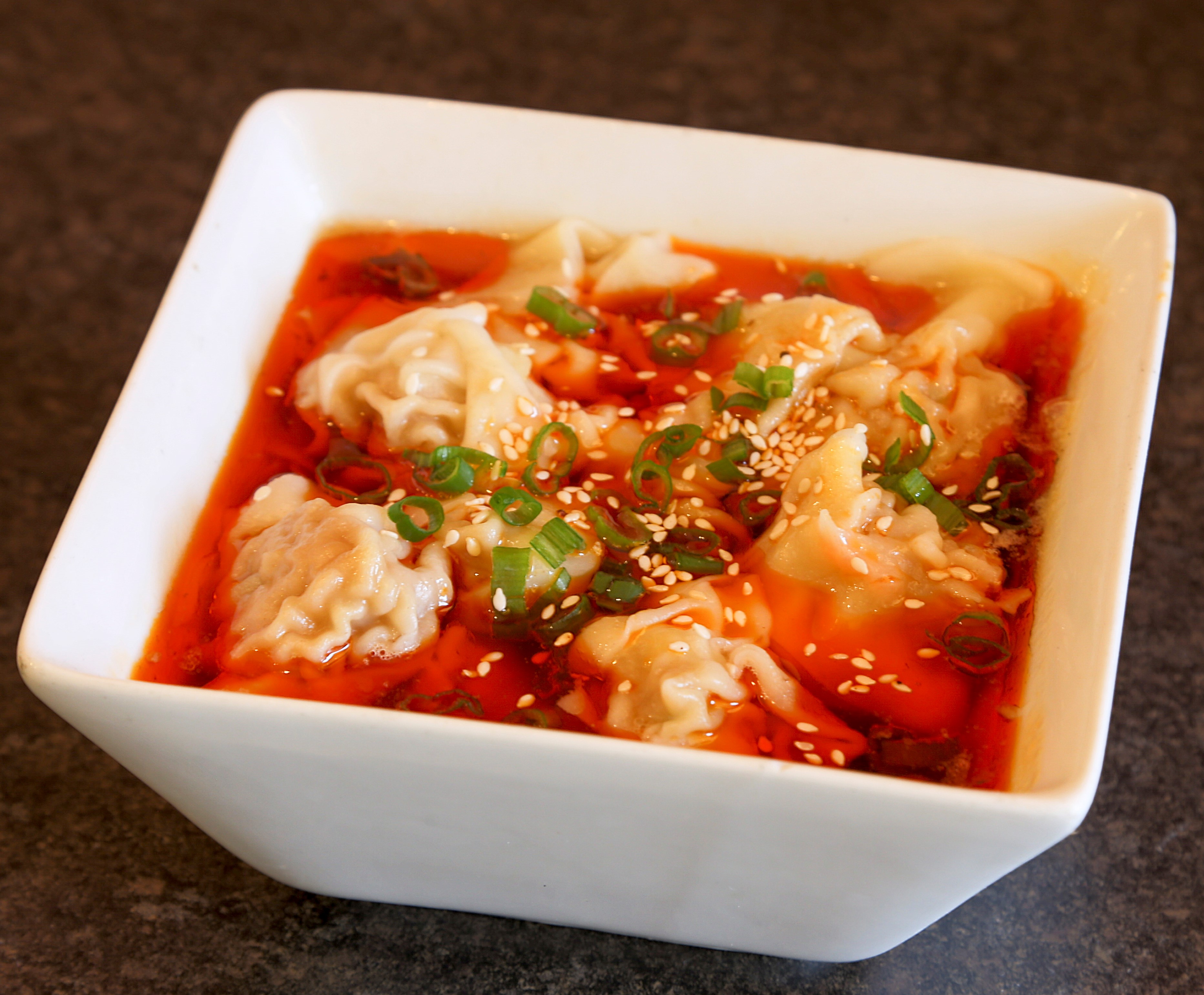 Order Spicy Wonton Soup红油抄手 food online from Frice store, Chino Hills on bringmethat.com