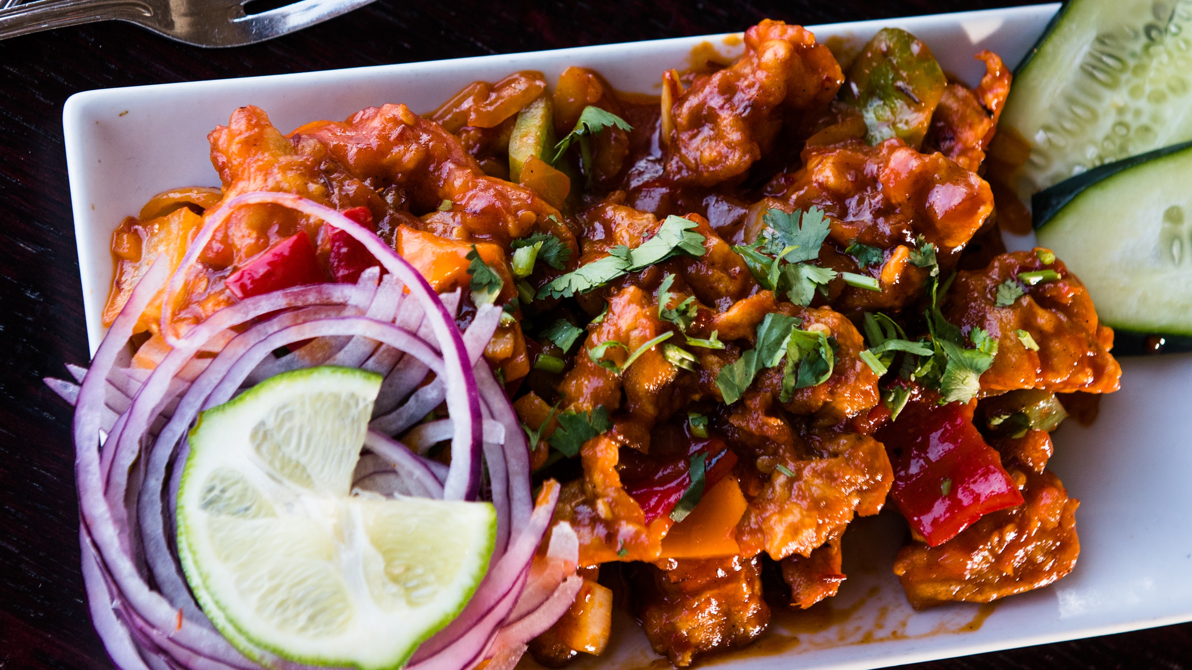 Order Chili Chicken Dry food online from Sangam Chettinad Indian Cuisine store, Austin on bringmethat.com