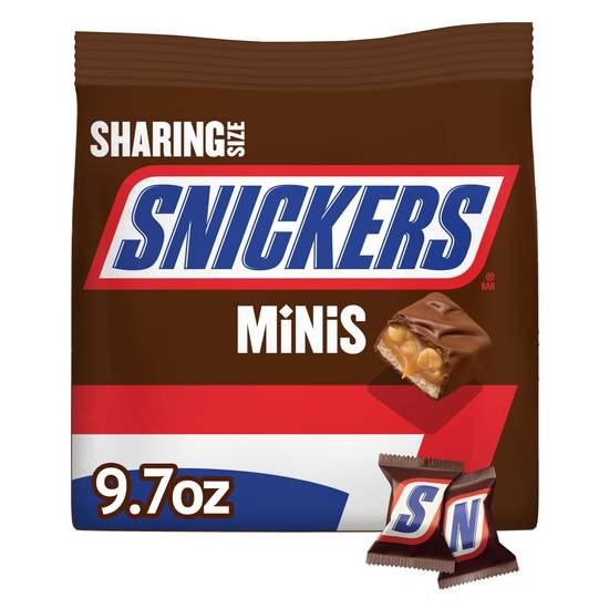 Order SNICKERS Mini Size Milk Chocolate Candy Bars, 9.7 oz Bag food online from Cvs store, SARATOGA on bringmethat.com