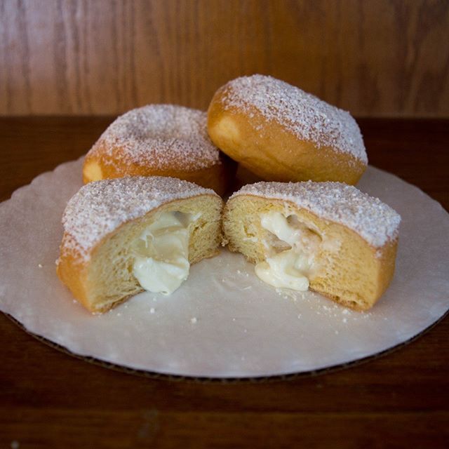 Order Creme Filled Donut food online from Quality Bakery store, Gulfport on bringmethat.com