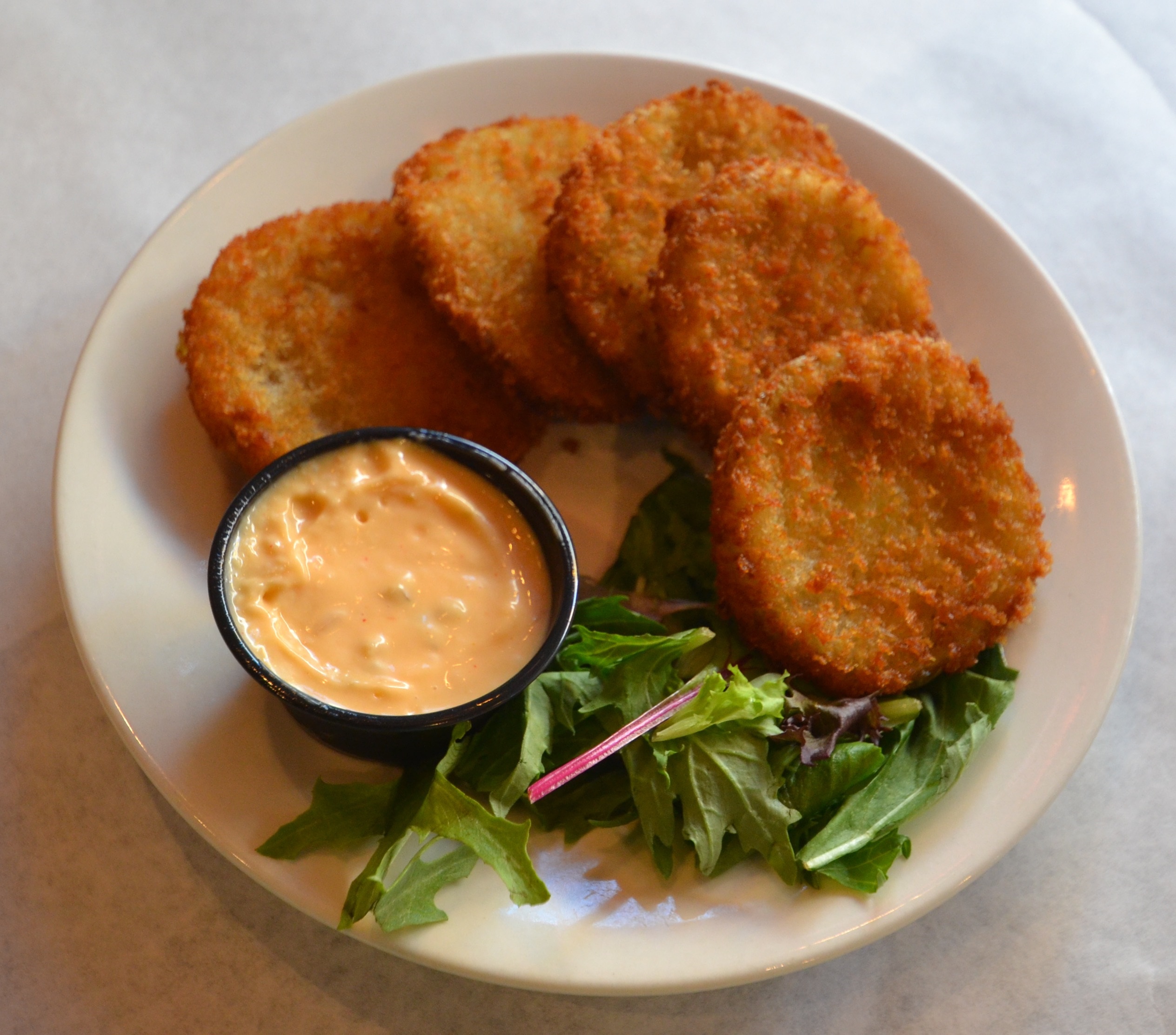 Order Fried Green Tomatoes food online from One Nineteen West Main store, La Grange on bringmethat.com
