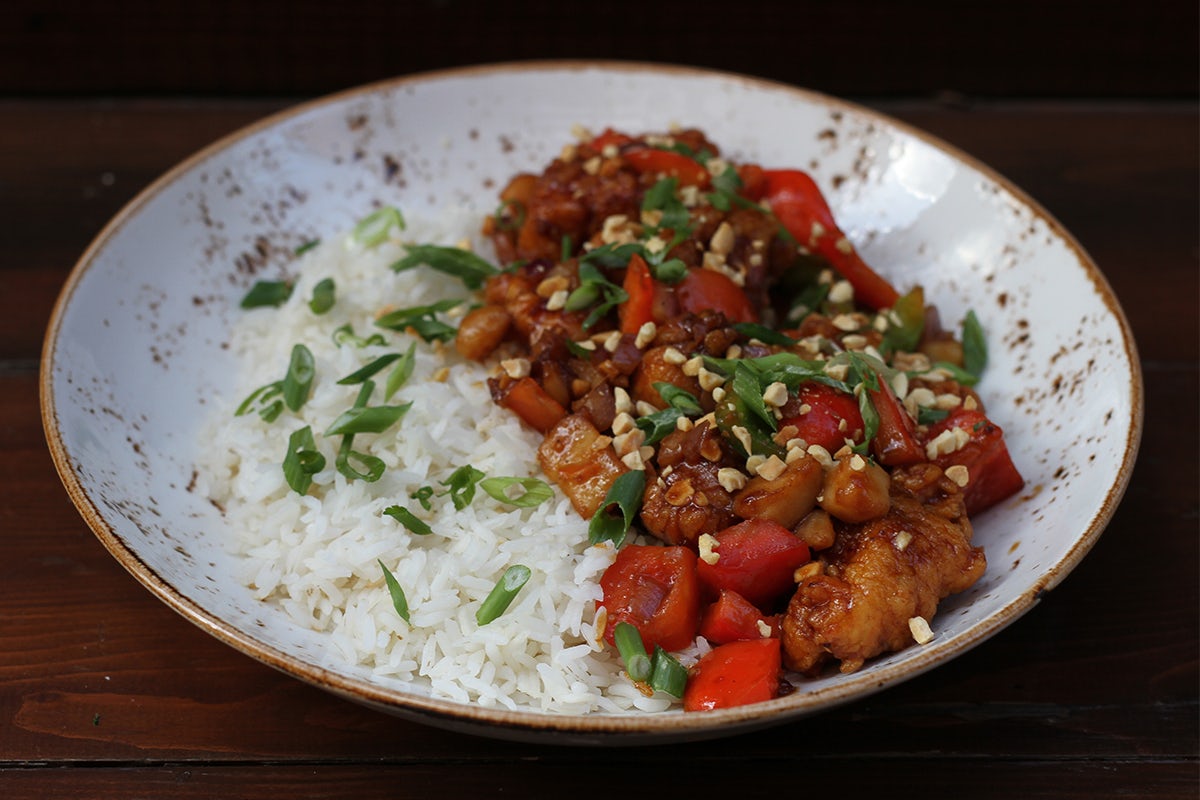 Order Kung Pao Bowl food online from Lazy Dog Restaurant & Bar store, Dublin on bringmethat.com