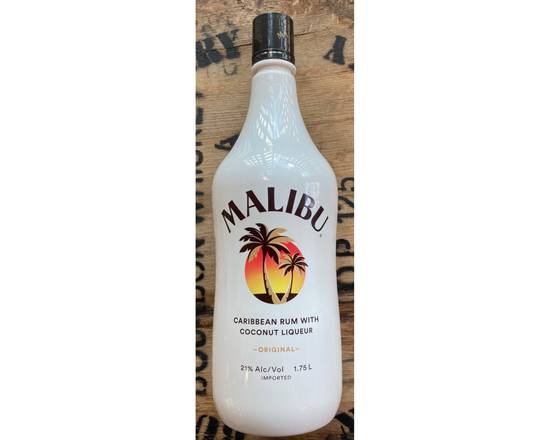 Order Malibu, 1.75L rum (21.0% ABV) food online from Chris's Liquor- 2203 S Lamar Blvd store, Austin on bringmethat.com