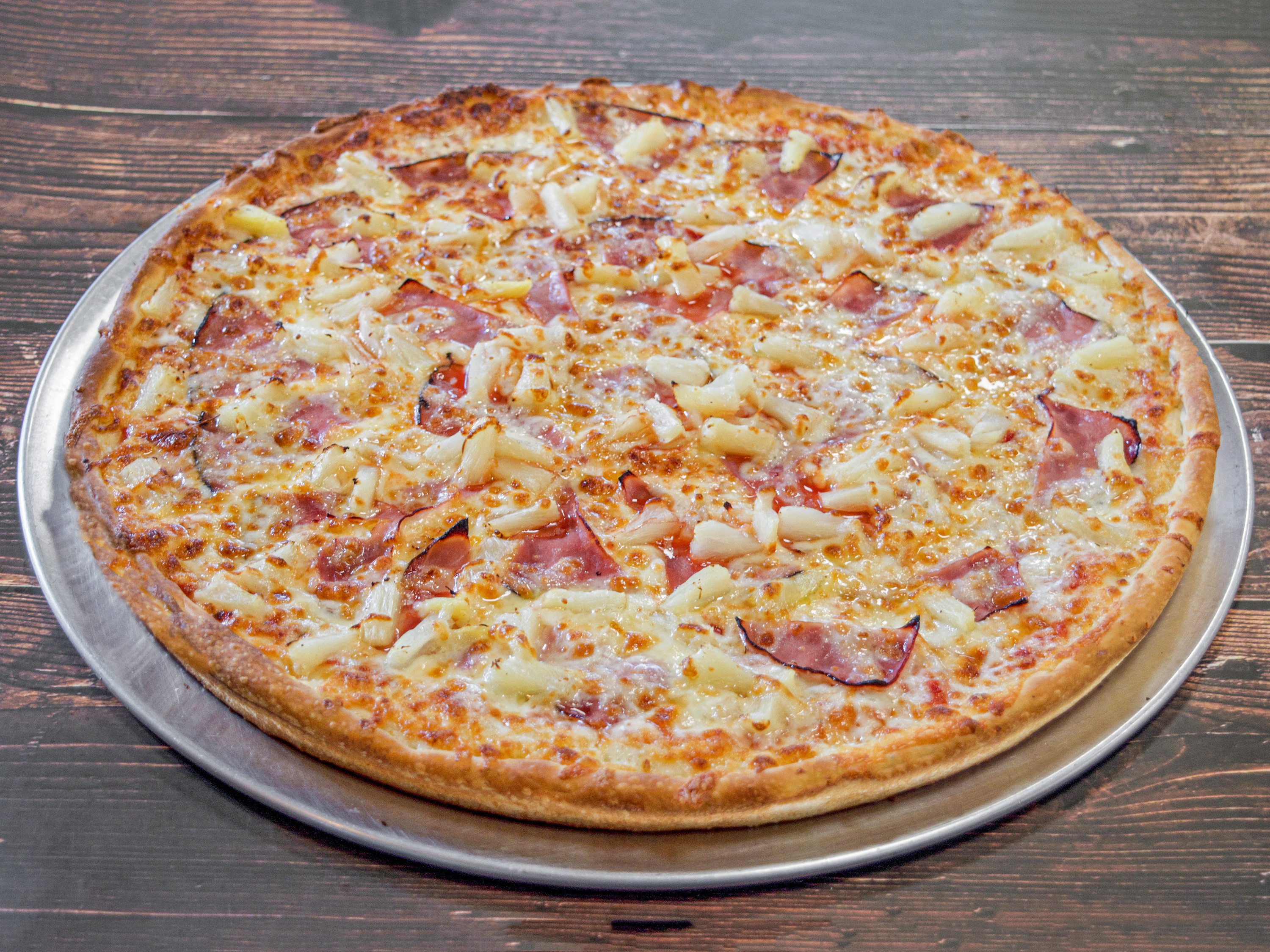 Order Small Hawaiian Pizza food online from Nick Pizza store, Quincy on bringmethat.com