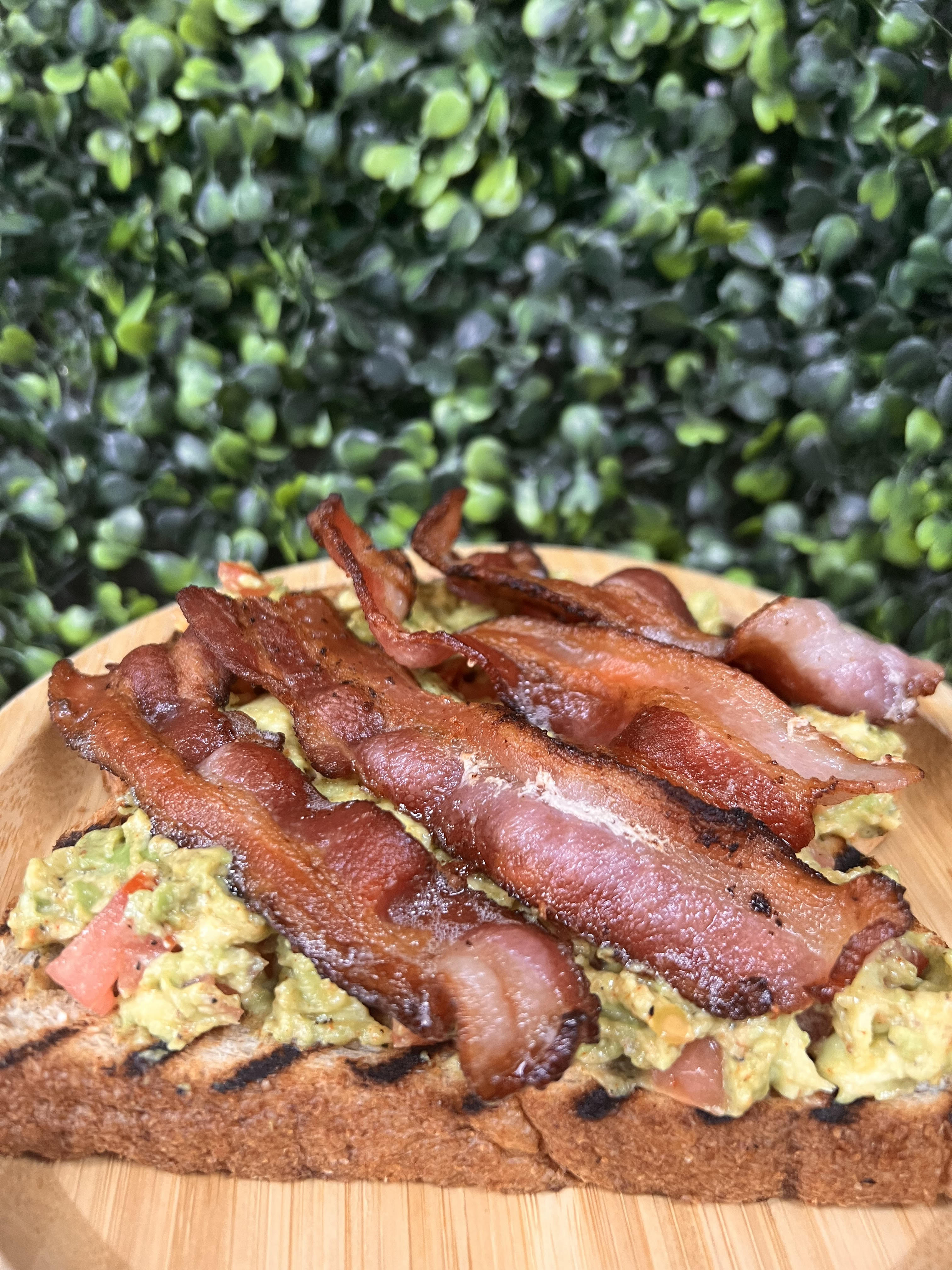 Order Avocado Toast with Bacon food online from Ossys Bakery store, Glendale on bringmethat.com