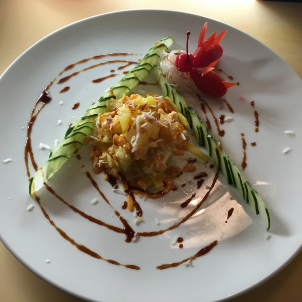 Order D5. Tuna Mango Salad food online from Fusion Wok store, Katy on bringmethat.com