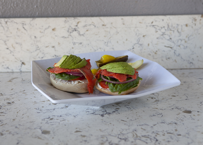 Order Deluxe Lox Bagel food online from Dc Cafe Donuts store, Reseda on bringmethat.com