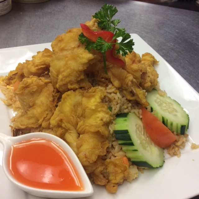 Order Fried Shrimp Over Fried Rice food online from Smile Thai store, Harbor City on bringmethat.com