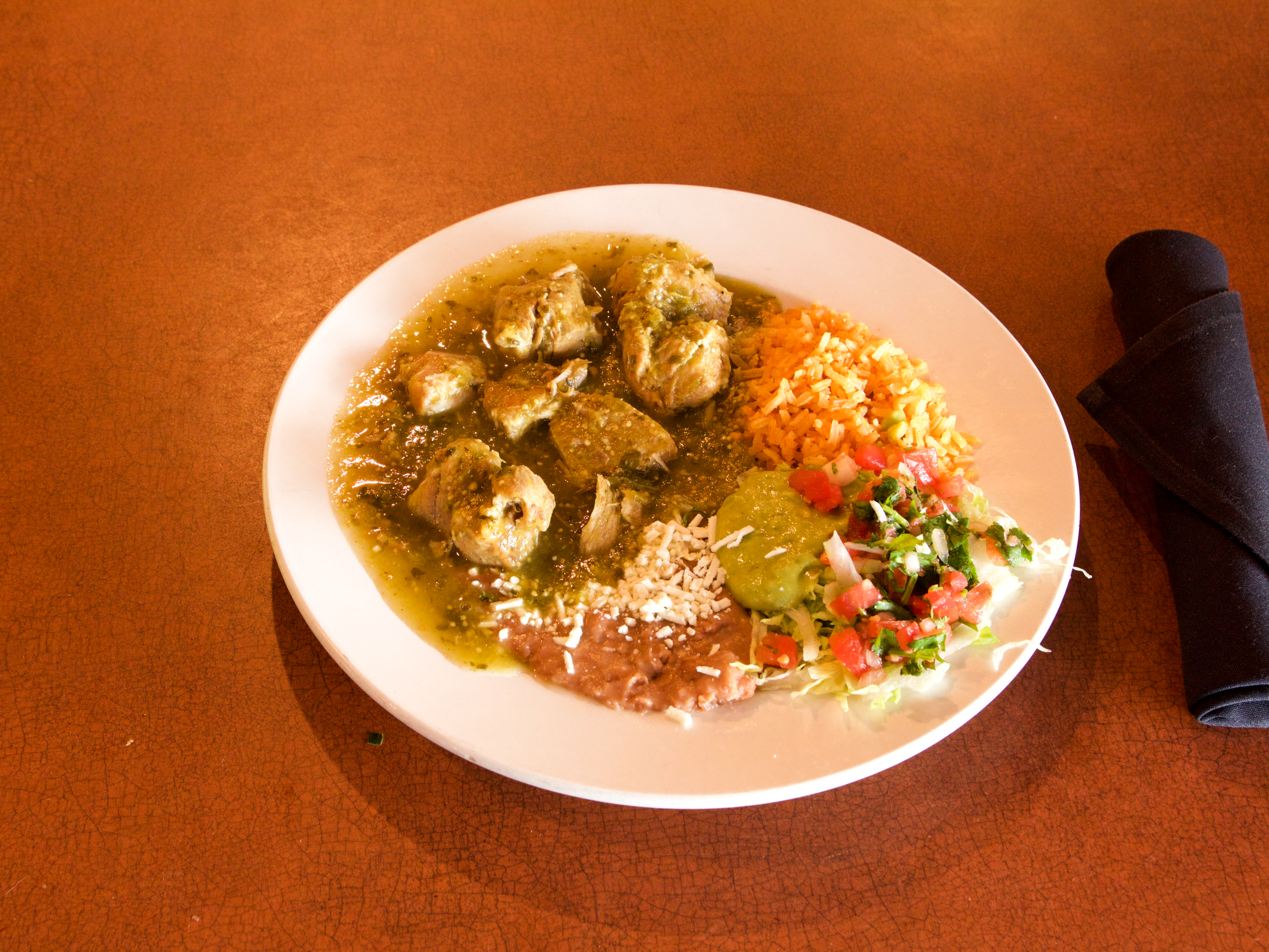 Order Chile Verde food online from Mi Casa Seafood & Fine Mexican Cuisine store, Turlock on bringmethat.com